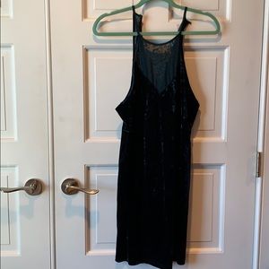 Free people velvet green dress